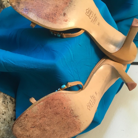 CHARLES DAVID Dress stiletto Strappy heels slip on - Picture 12 of 13